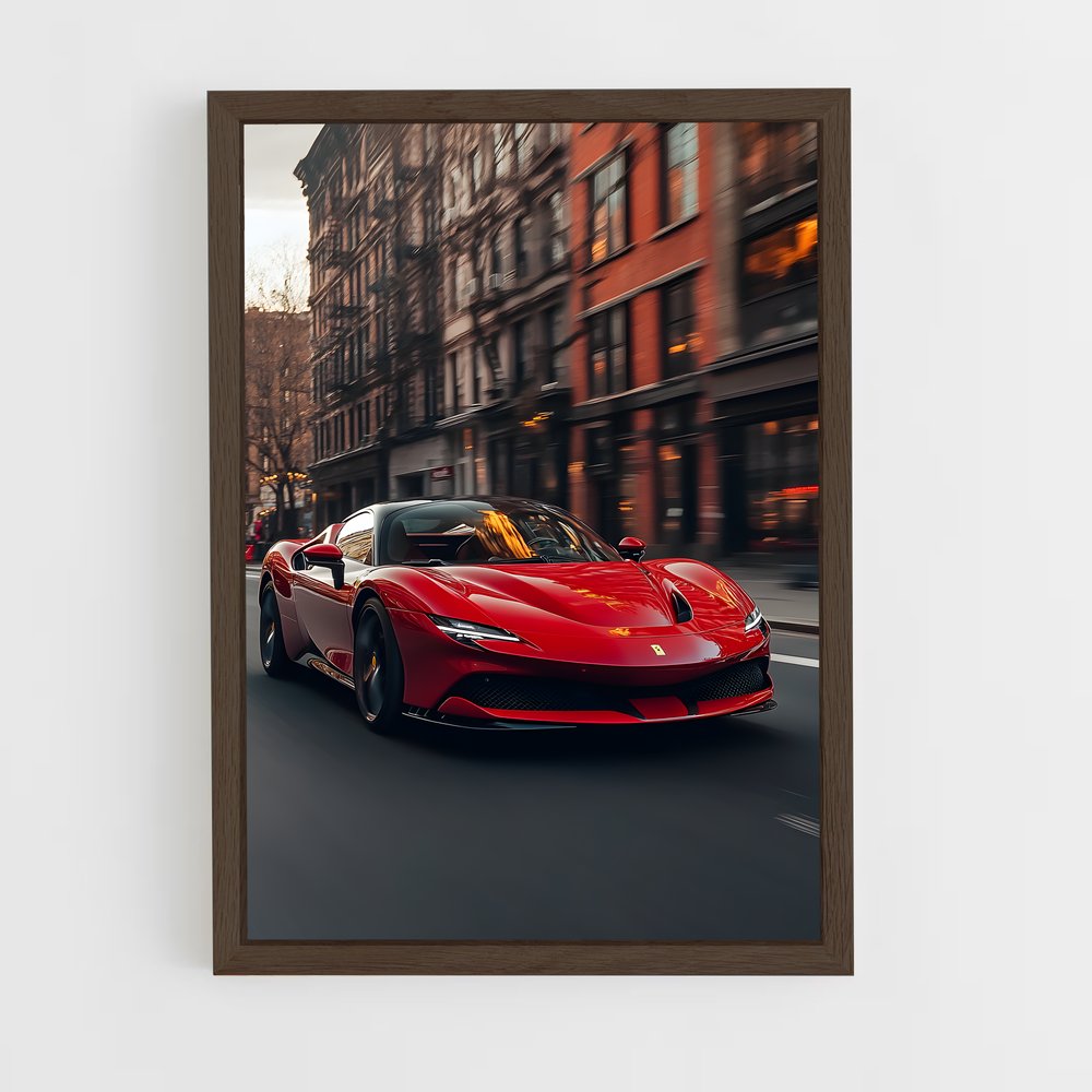 Poster City Racer – affiche Ferrari (vue 5)